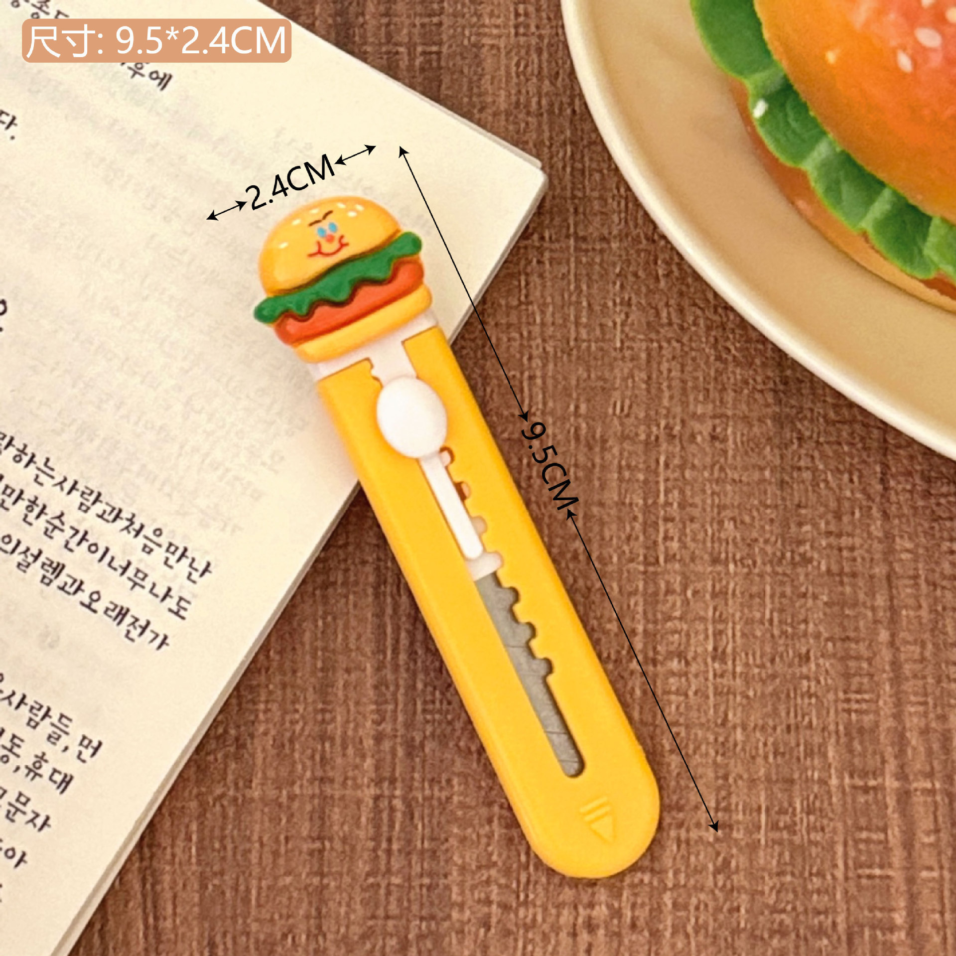 Màu sắc: #4 Màu vàng - Dao đa năng cắt hamburger