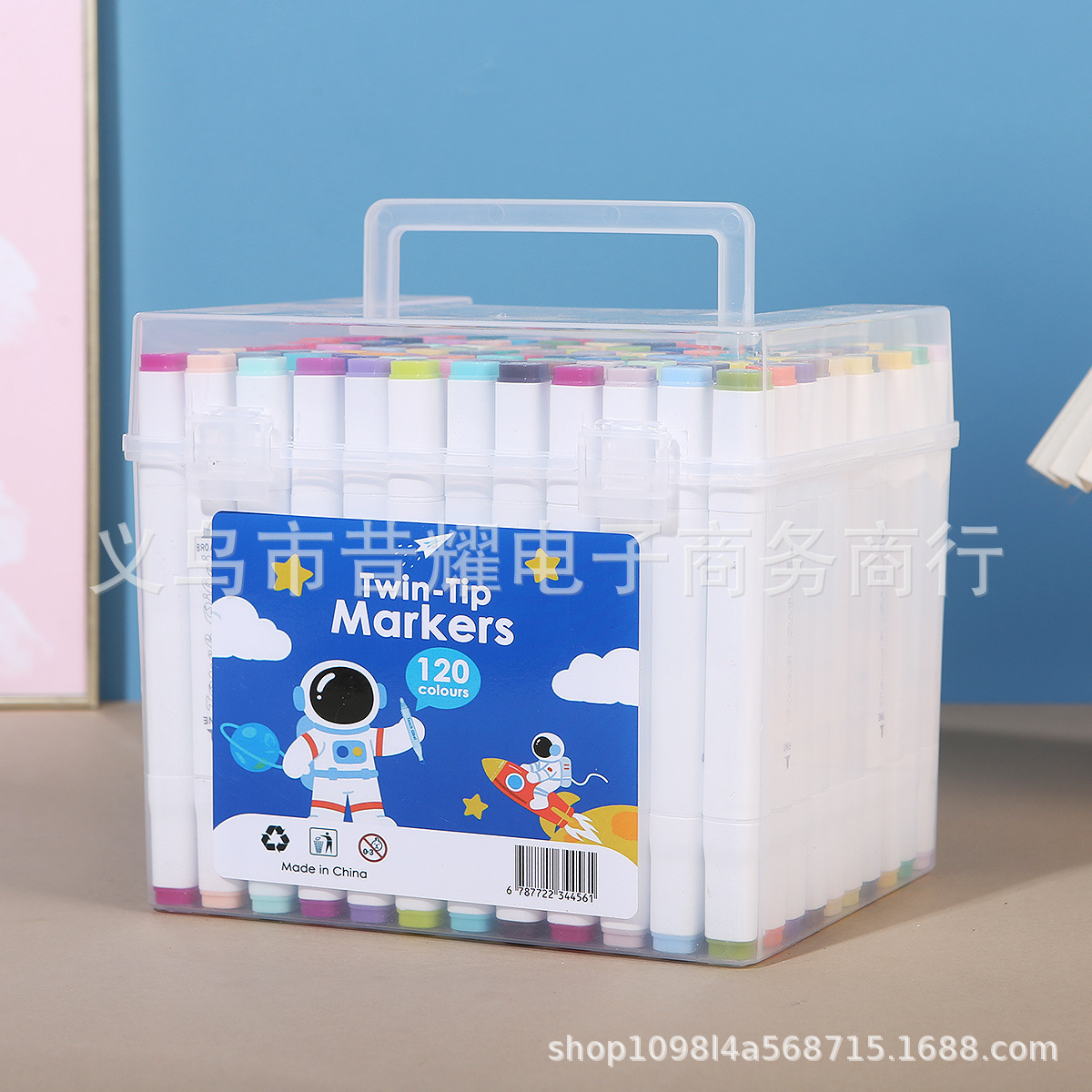 Màu sắc: Bút dạ acrylic hai đầu gốc nước, 120 màu