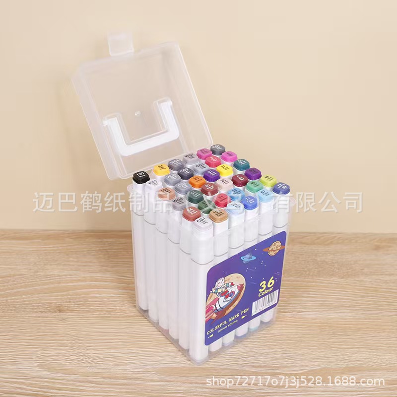 Màu sắc: Bút dạ trắng gốc cồn (36 màu)