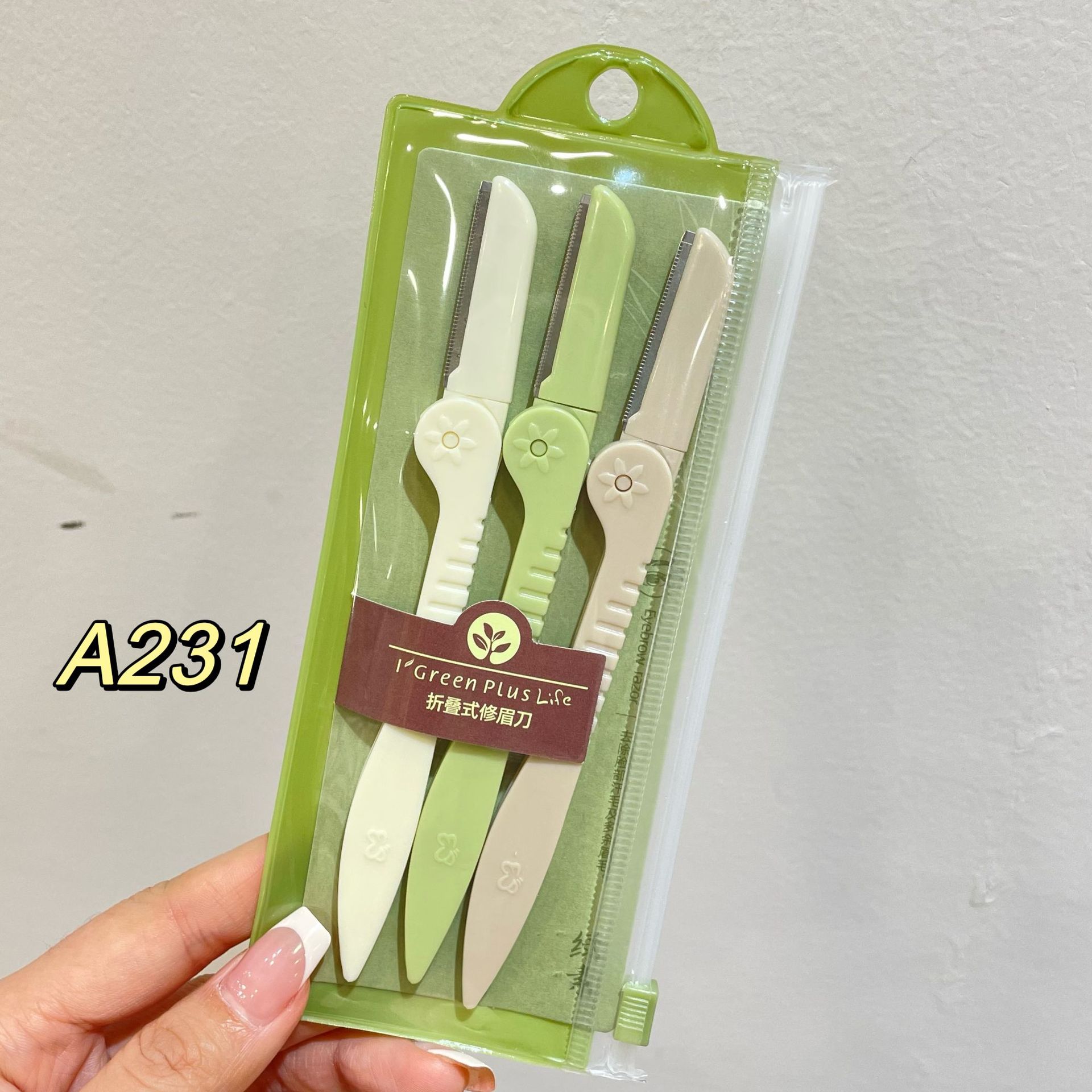 Dao tỉa lông mày gấp gọn Greensu