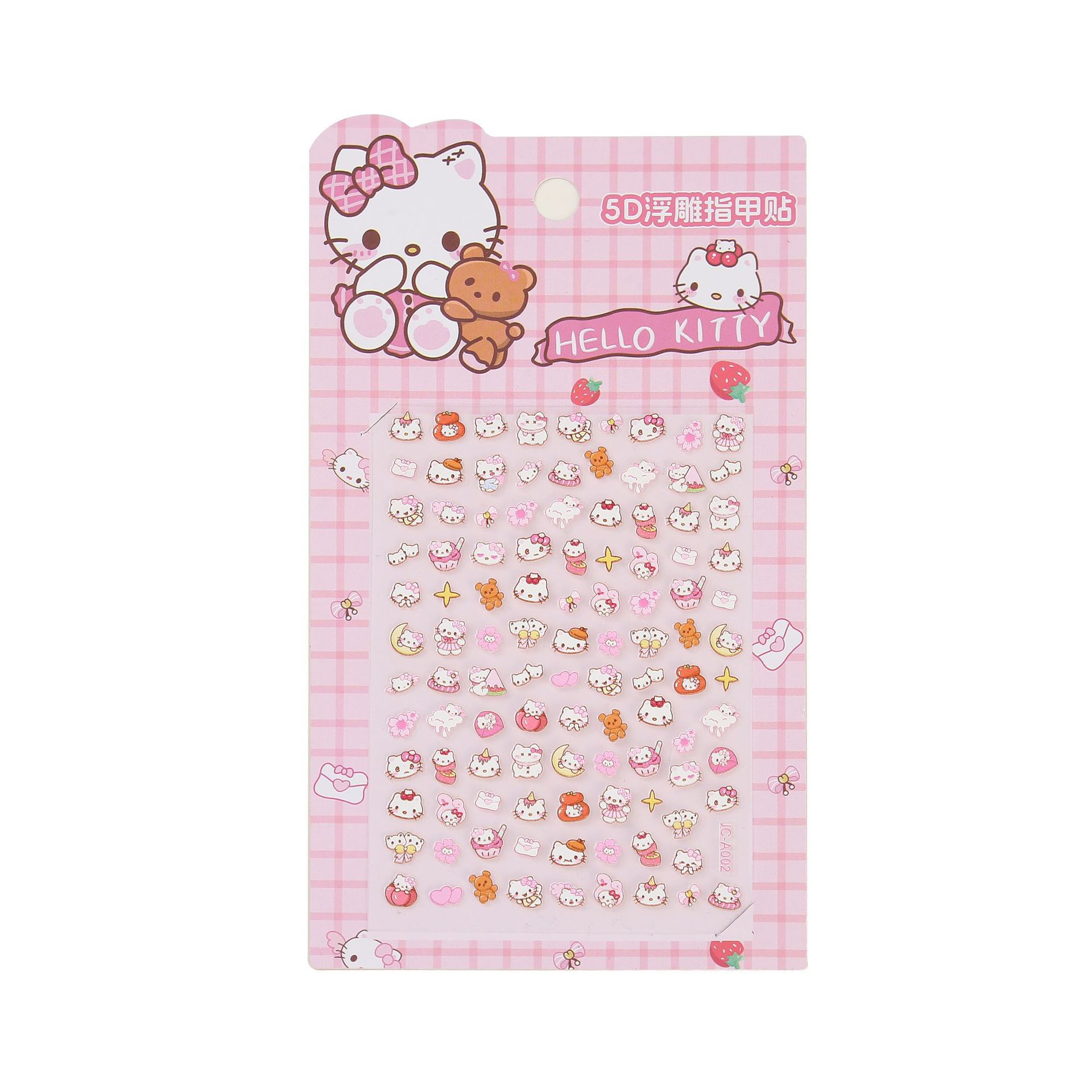 Màu sắc: #2 Hello Kitty [Miếng dán móng tay phát sáng trong