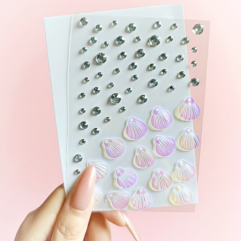 Màu sắc: Vỏ sò + Kim cương trắng