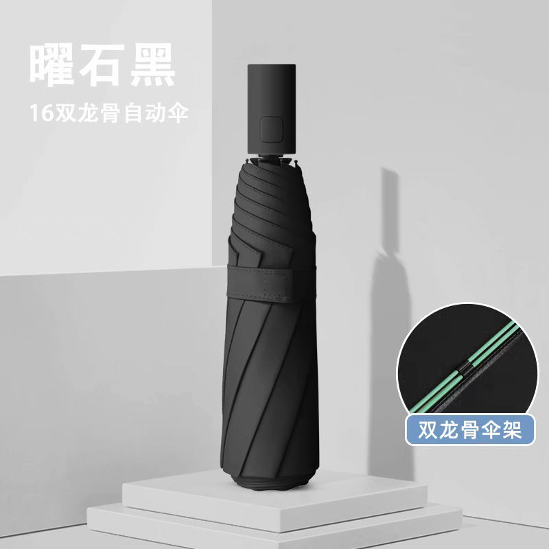 Màu sắc: Ô tự động 16 nan màu đen
