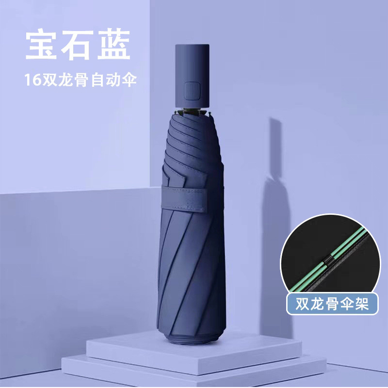 Màu sắc: Ô tự động 16 nan màu xanh