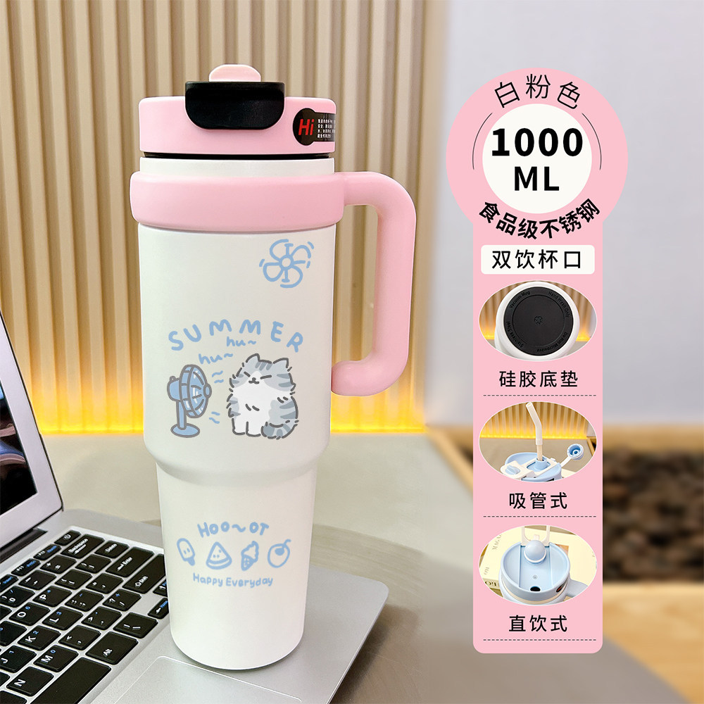 Màu sắc: Màu hồng và trắng - 1688BXAZ256 Mèo làm tóc