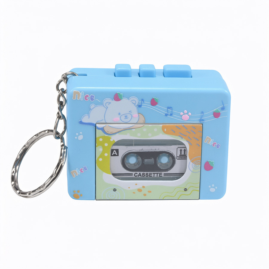 Màu sắc: Máy nghe CD cassette màu xanh này không có khả năng ghi âm