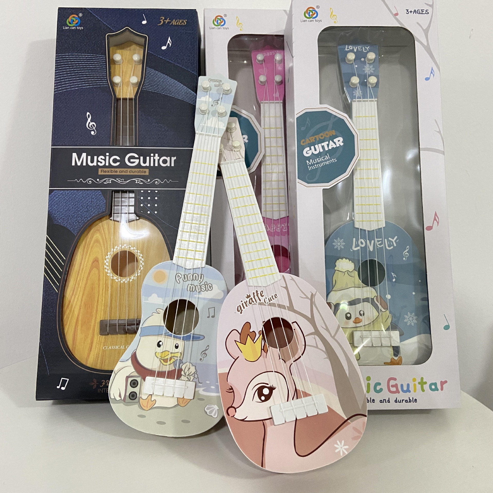 Đồ chơi Đàn ukulele trẻ em xuyên biên giới, quà tặng cho các tổ chức