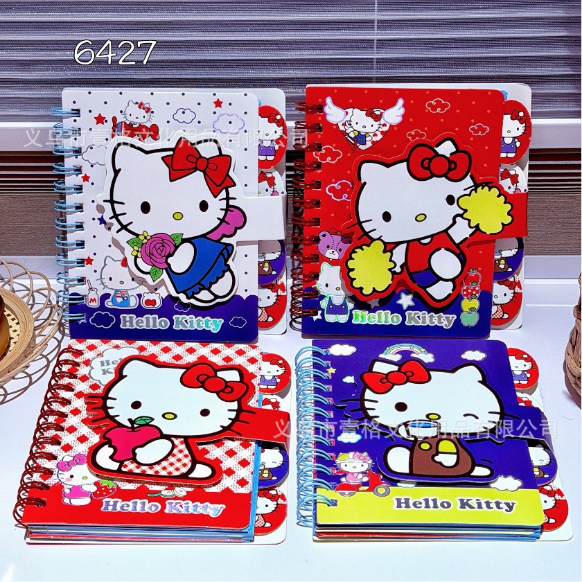 Màu sắc: Sổ tay lò xo Hello Kitty 6427