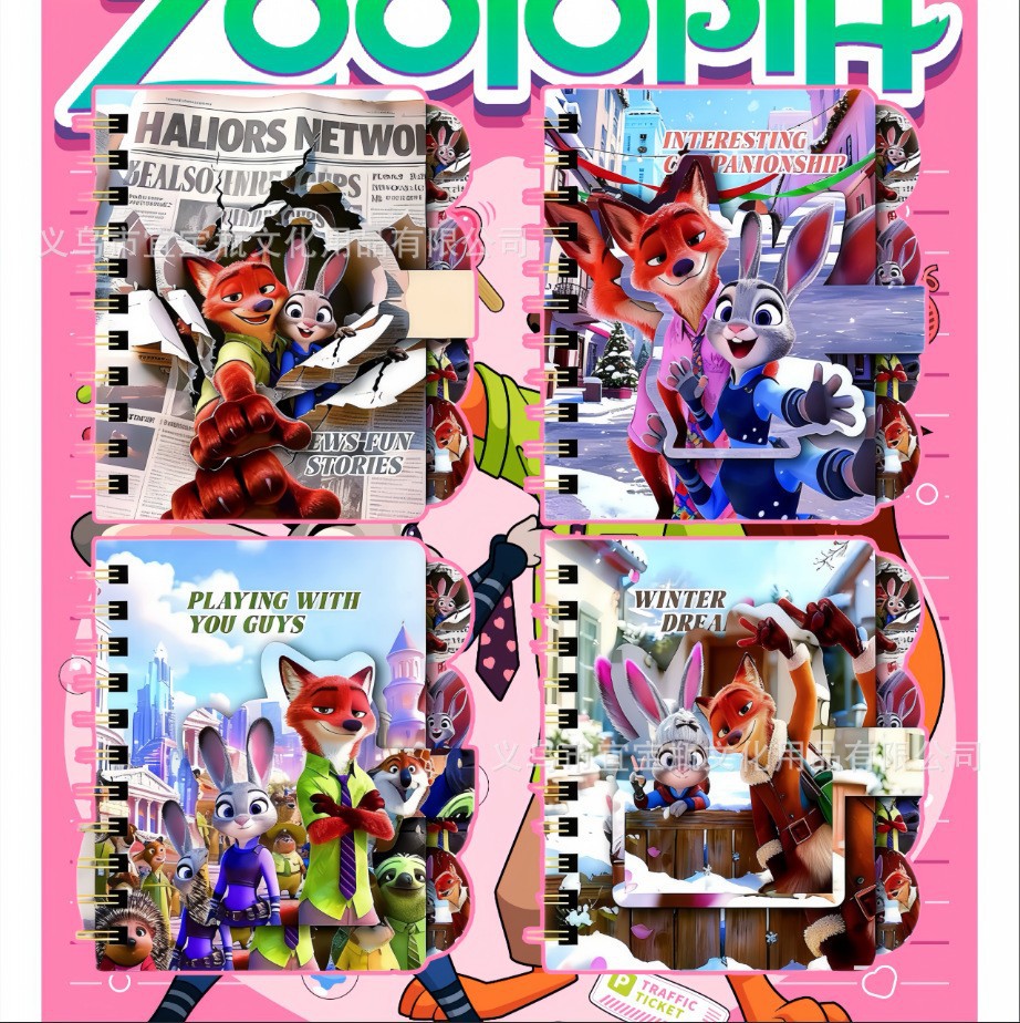Màu sắc: Sổ tay lò xo Zootopia 6426